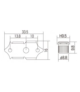 Mécaniques Gotoh SE700-06MN/B pour guitare acoustique.