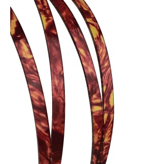 Reliure de guitare celluloïd Incudo tortoise foncé