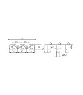 Der Jung 306GX-P12 - S4 machine heads for classical guitar