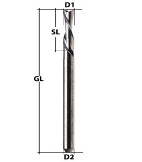 Gleichlauffräser 2,0 mm