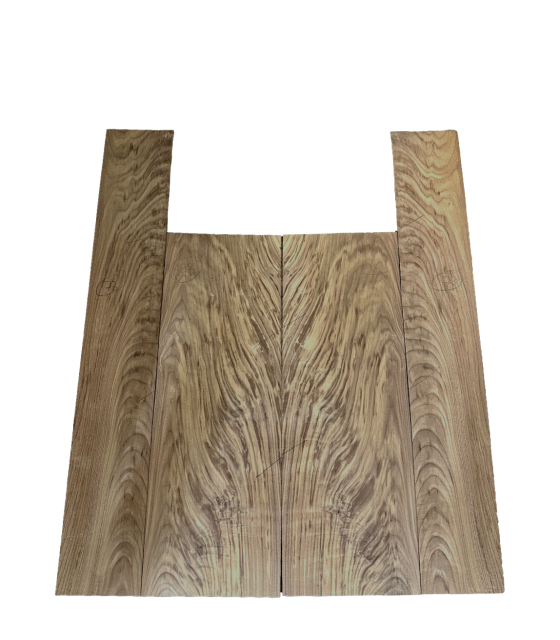 American walnut back and sides set 73 for acoustic guitar.