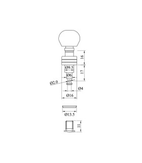 The Jung 128C-UB tuning machines for ukulele